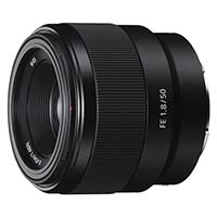 Lente Sony FE 50 mm F1.8.