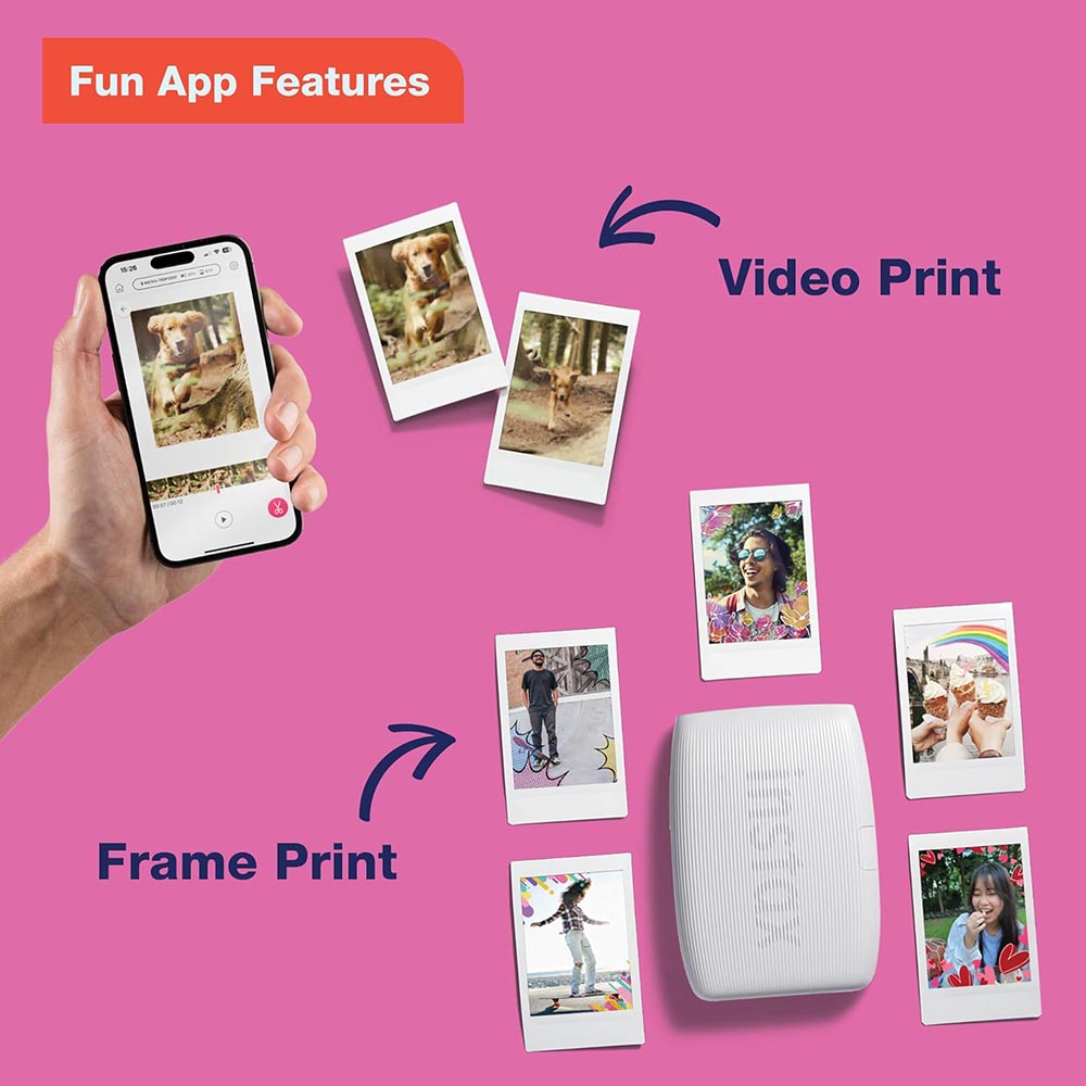 Imagens de divulgação da impressora Fujifilm Instax Mini Link 3.